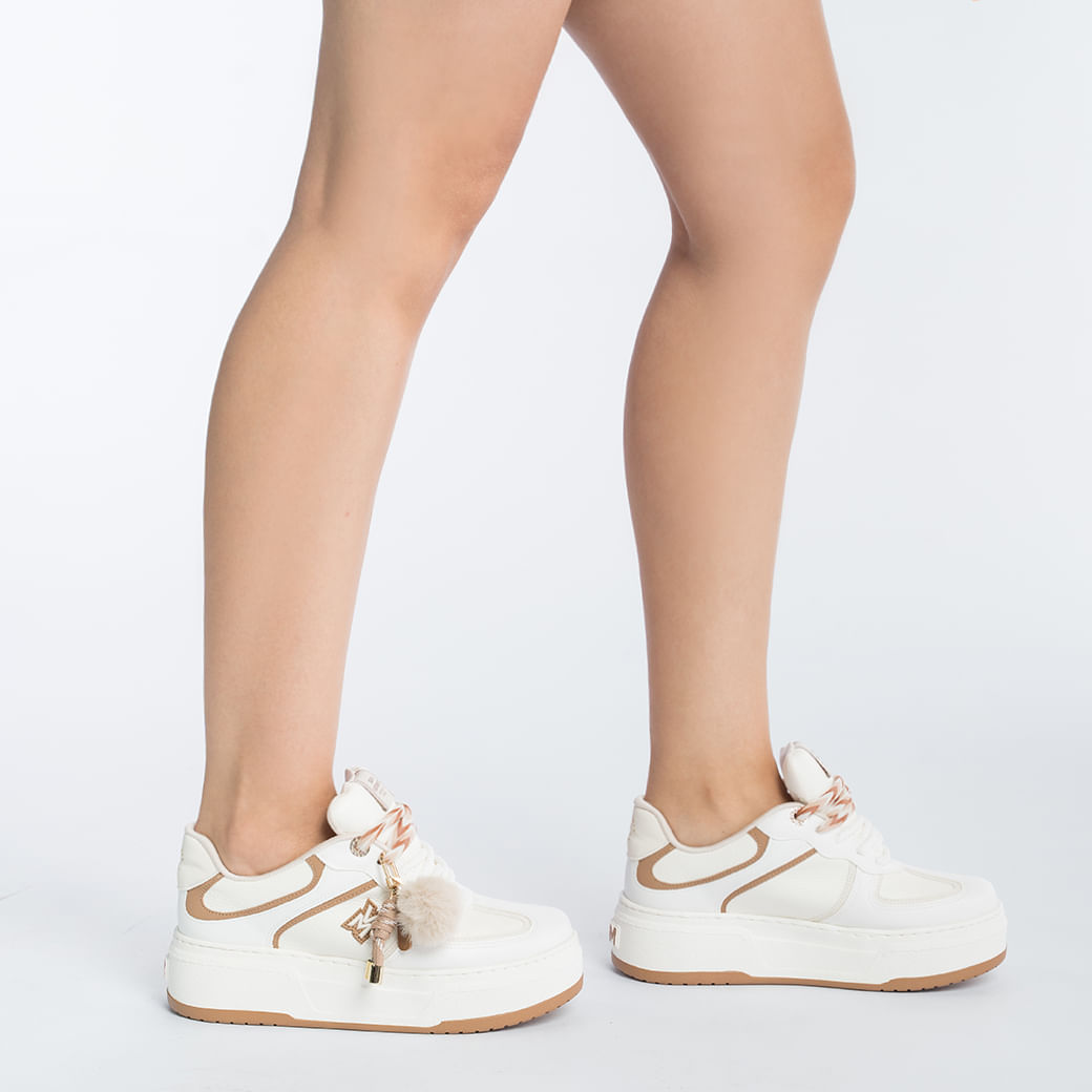 Via Marte Tenis Casual 223-013-20 Milk_Marfim_Macchiato Napa2